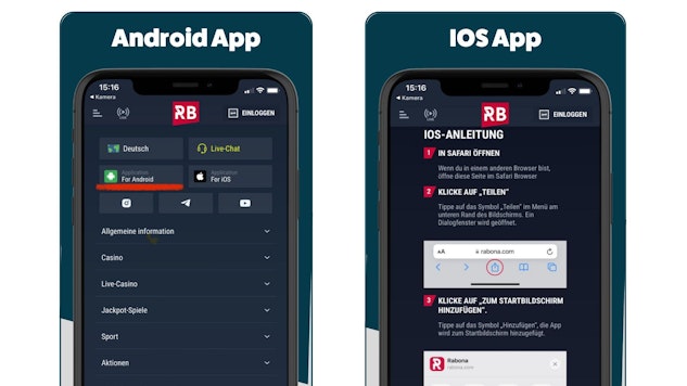 Rabona App herunterladen